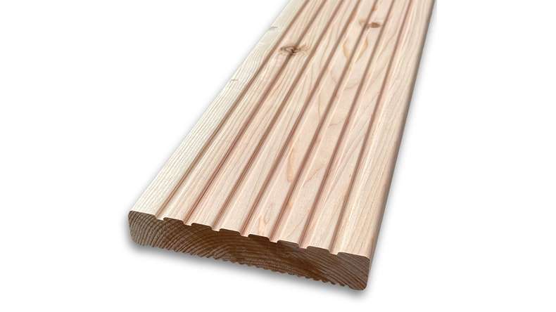TerraWood Terrasse en bois - Douglas canadien - strié / rainuré