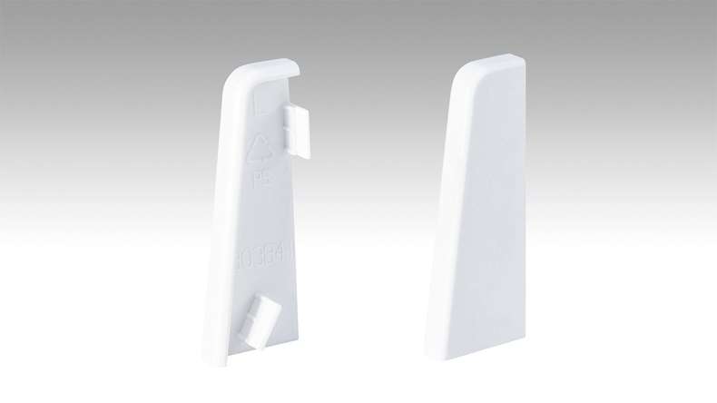 Tappo terminale MEISTER per profilo battiscopa 3 PK 2001 Bianco (800015-03-02001)
