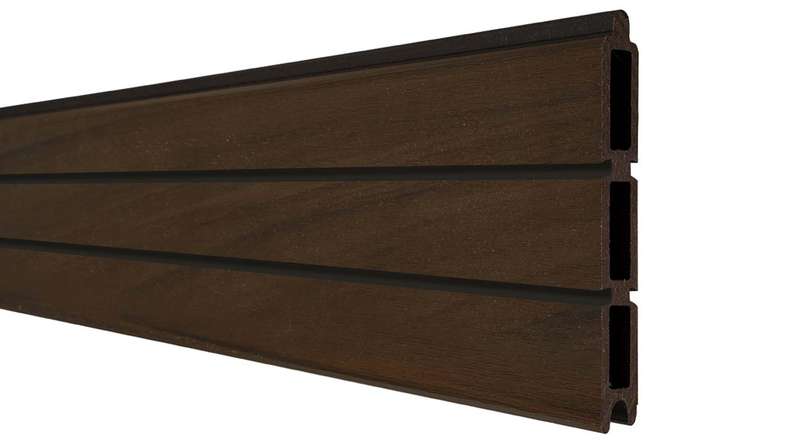 planeo Gardence Trendy - Clôture composite à emboîter en rhombe - Noyer co-extrudé 180 x 180 cm