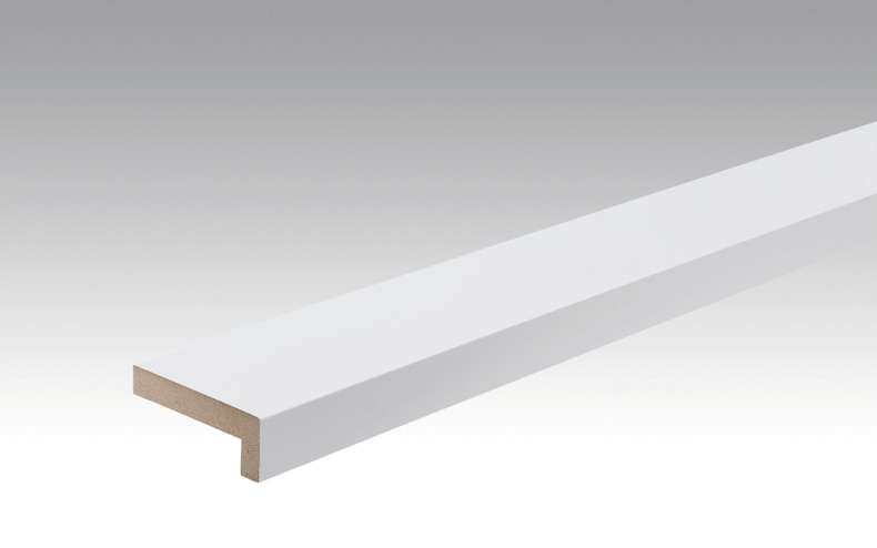 Plinthes MEISTER Bandes de recouvrement d'angle Blanc brillant 4084 - 2380 x 60 x 22 mm (200028-2380-04084)