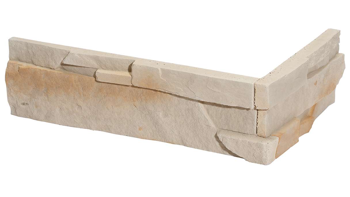 planeo StoneWall Solid Winkelriemchen - Travertin