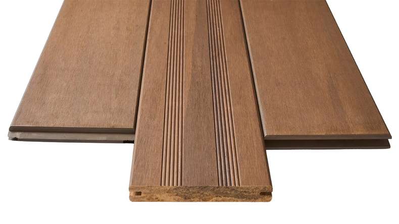 decking in legno planeo - Bamboo Oak White 20 x 140 x 2200 mm liscio/francese