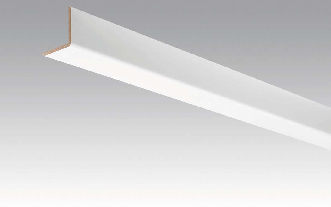 Plinthes MEISTER plinthes d'angle Uni blanc brillant DF 324 - 2380 x 33 x 3,5 mm (200035-2380-00324)