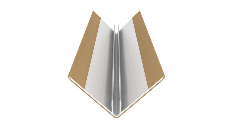 planeo LINEA - Alu CoEx Außeneckprofil Sand 3000 x 66 x 66 mm