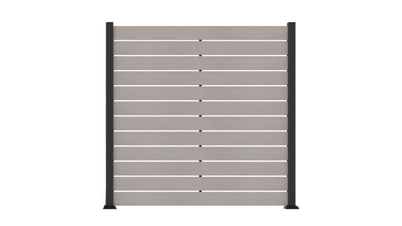planeo Vario - recinzione a innesto WPC coEX Quadrato Beige 177 x 180 cm