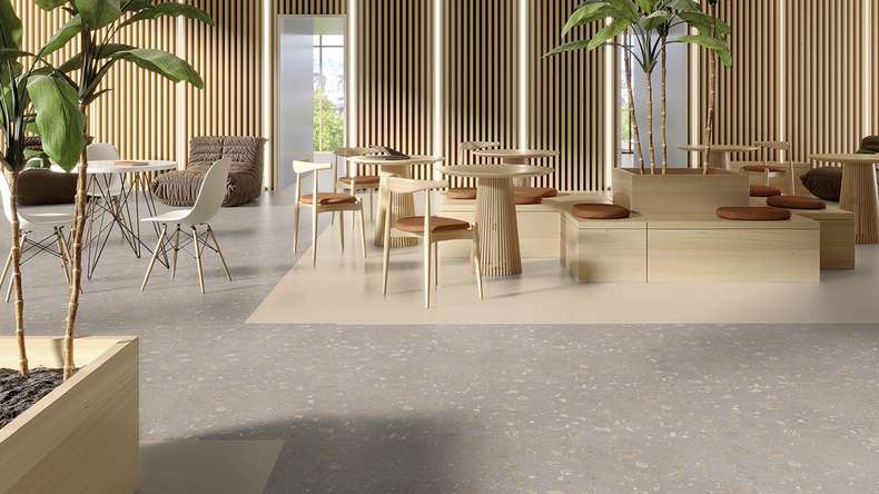 Gerflor Vinyle à clic Rigid - Création 55 Clic Acoustic Urban Street Cream | Isolation phonique intégrée (61261565)