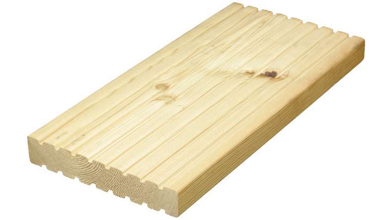 TerraWood Holzterrasse - LÄRCHE sibirisch 26 x 143 x 3600mm beidseitig genutet