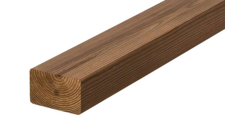 sottostruttura in pino planeo Thermo per decking in legno - 4500 x 65 x 42 mm