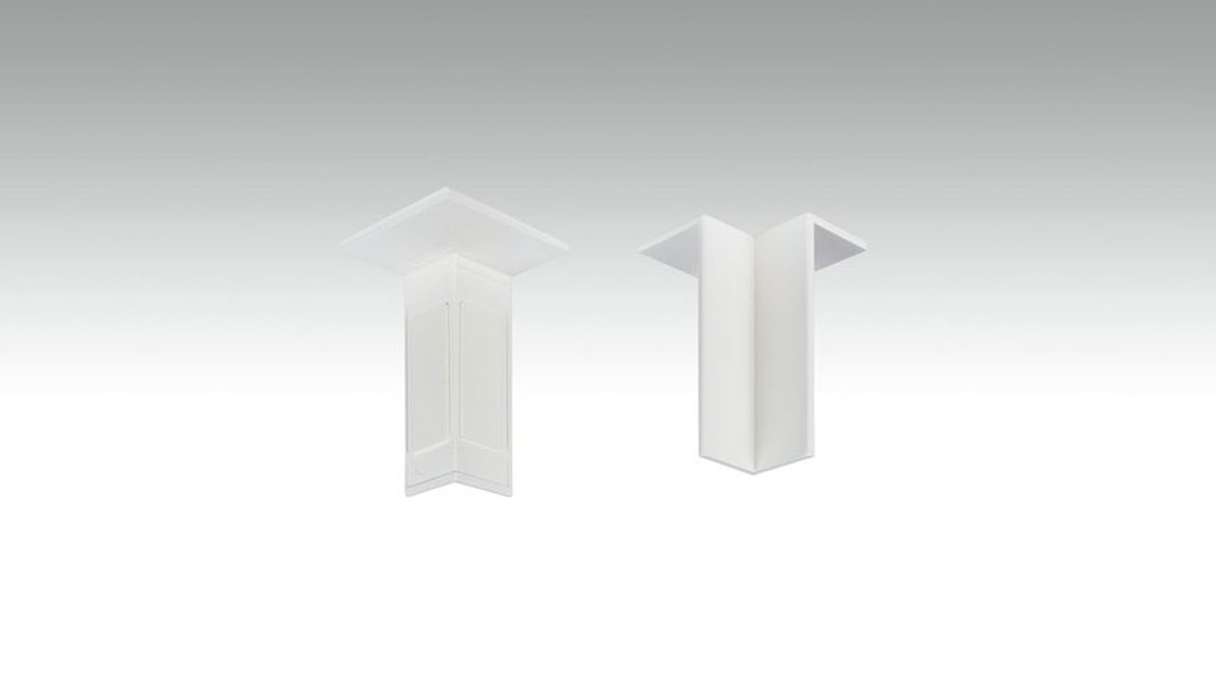 Angle intérieur auto-adhésif pour plinthe F100201M Modern White 18 x 50 mm - 4pcs. (9062262001)