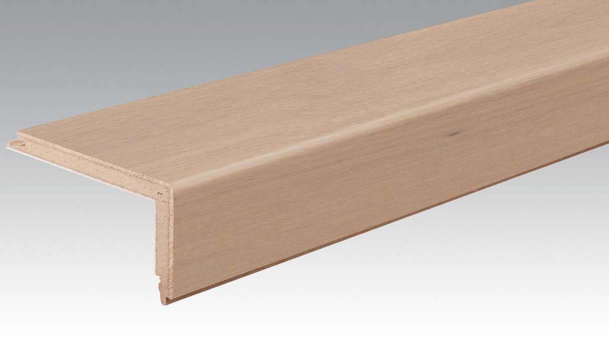 Profilé MEISTER de nez de marche en parquet Profilé en L Chêne authentique blanc crème 9031 (800004-2150-09031)