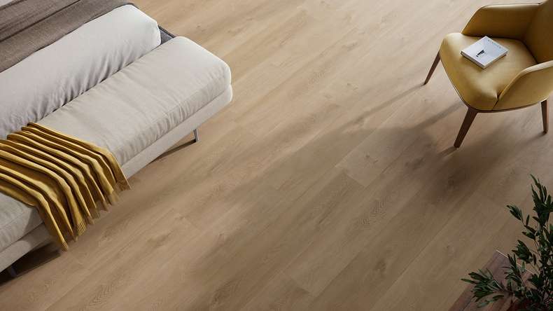 planeo Vinyle à clic rigide - HOMEtec Pro 50 IXPE Breeze Oak | Isolation phonique intégrée (RP-E50-4)