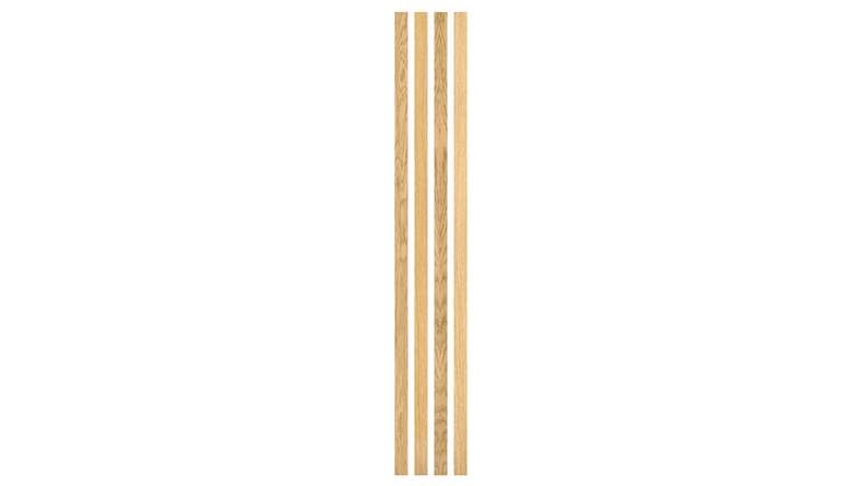 Skaben Akustikpaneele SilentWall Easy-Sticks - Eiche Hellbraun - 250 x 3,45 cm 4 Stk.