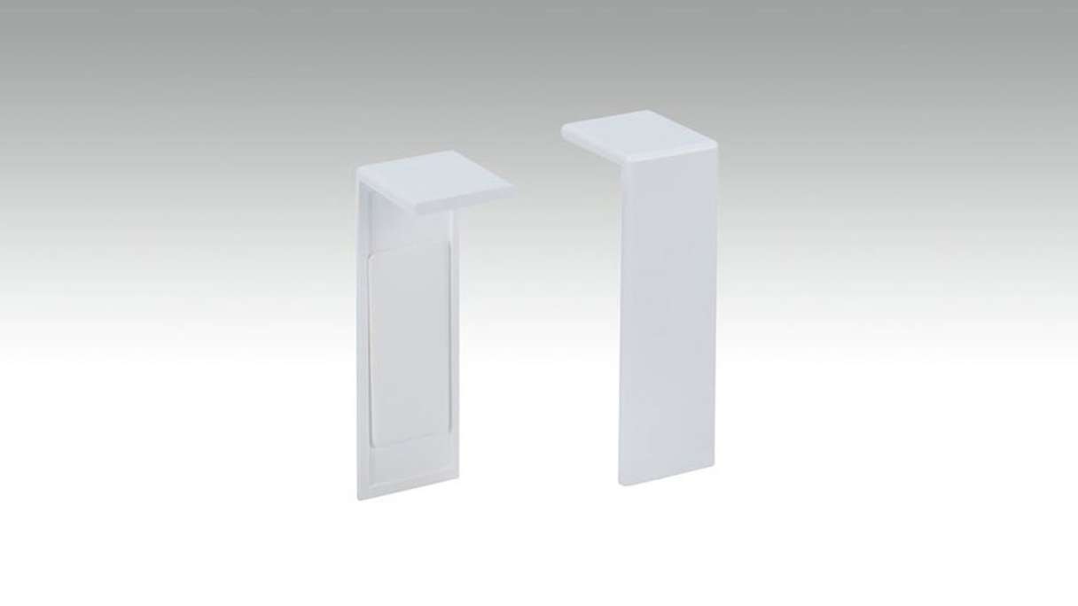 Verbindungsstück selbstklebend für Fußleiste F100201M Modern Weiß 18 x 50 mm - 2St. (9062282001)