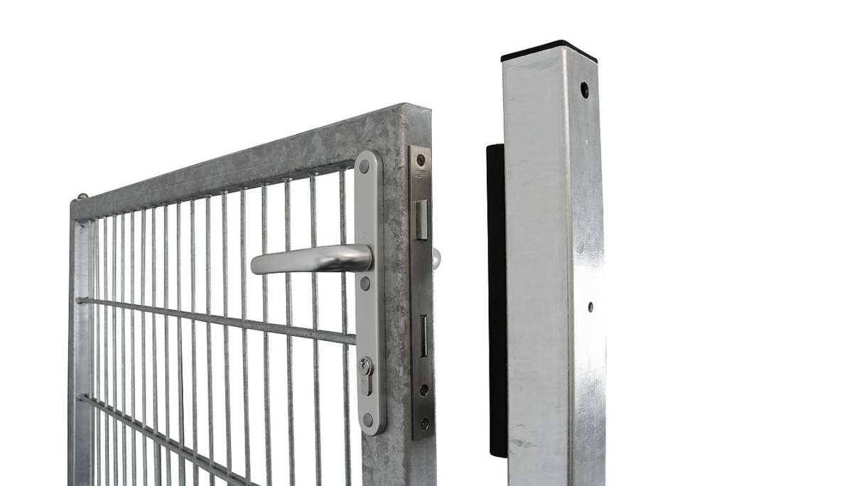 planeo Universaltor medium 1-flg. Feuerverzinkt H 1400 x B 1340 mm inkl. Torpfosten
