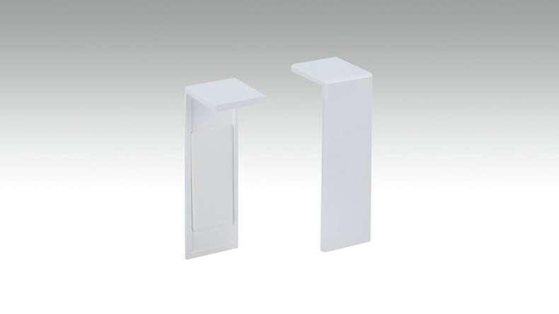 Verbindungsstück selbstklebend für Fußleiste F100201M Modern Weiß 18 x 50 mm - 2St. (9062282001)