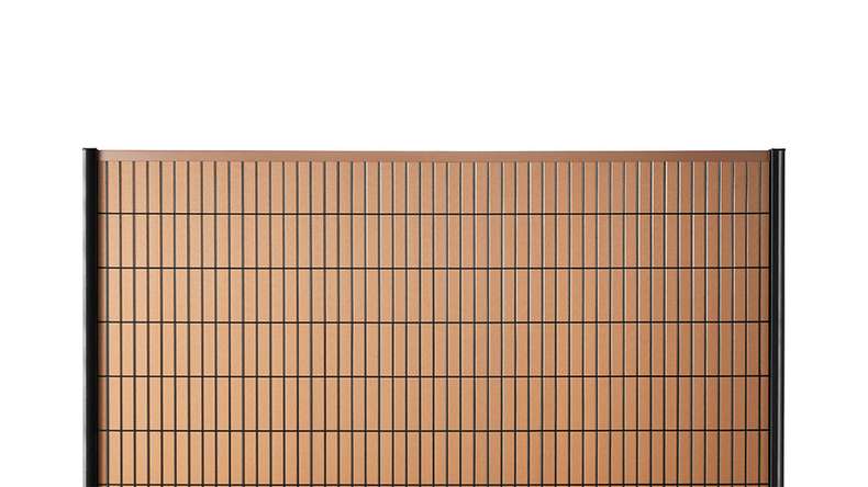 set di strisce WPC planeo - Marrone L 250 x H 123 cm