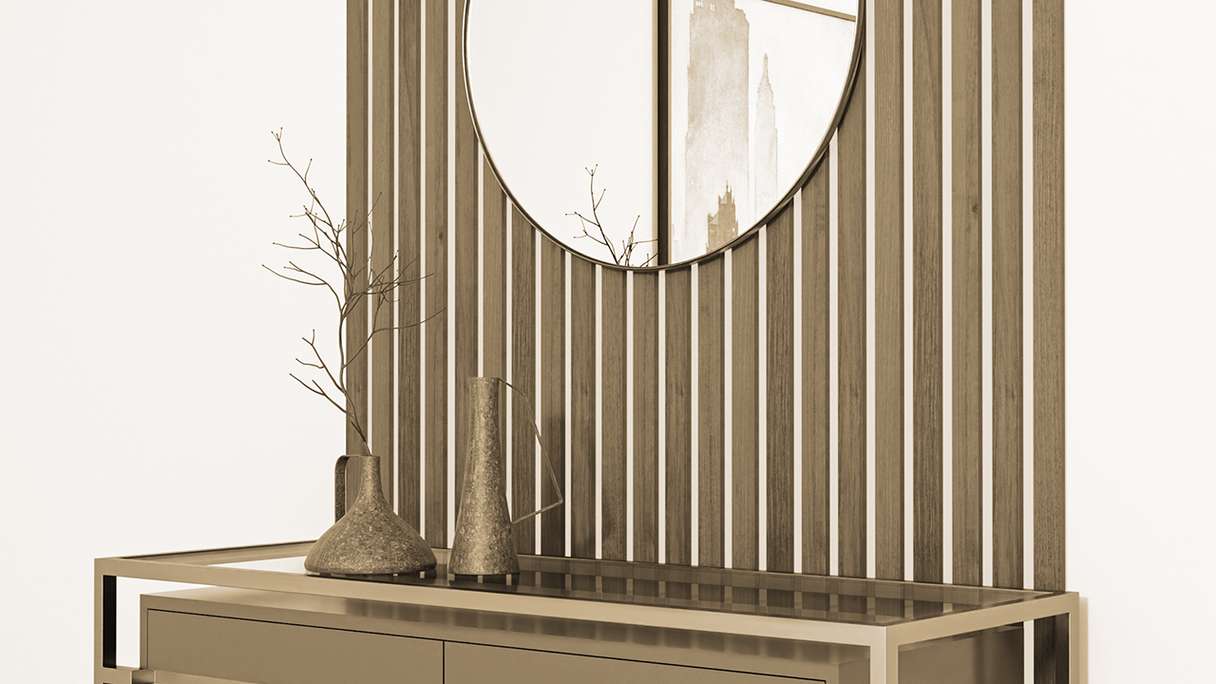 Pannelli acustici Skaben SilentWall Easy-Sticks - Rovere rustico - 250 x 3,45 cm