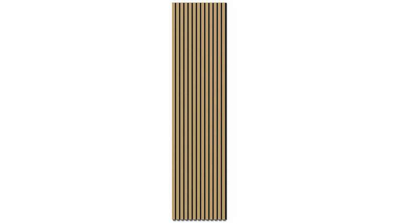 planeo Akustikpaneele - Eiche Natur 2480 x 600 x 21.5 mm | schwer entflammbar Brandschutz Klasse B