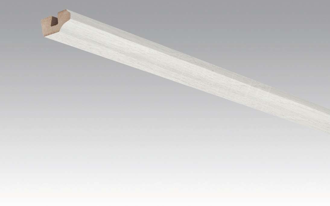 Plinthes MEISTER garnitures de plafond chêne blanc opaque 4069 - 2380 x 38 x 19 mm (200031-2380-04069)