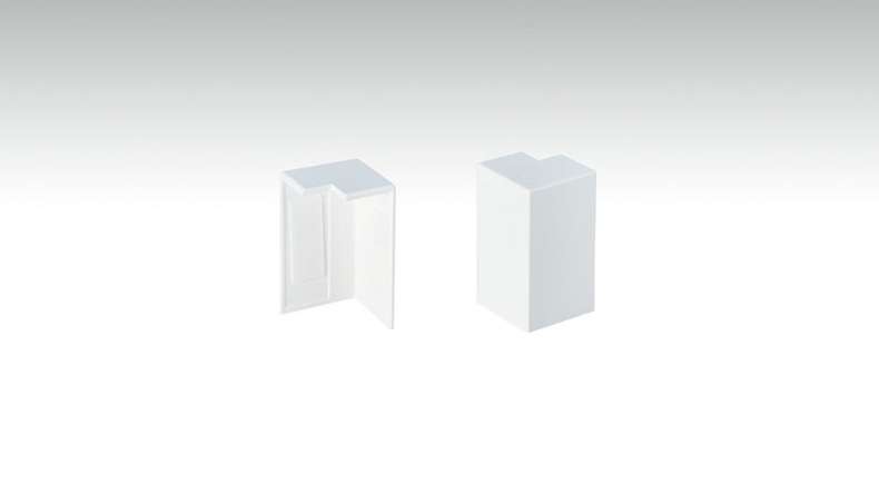 Coins extérieurs auto-adhésifs pour plinthe F100201M Modern White 18 x 50 mm - 2pcs. (9062272001)