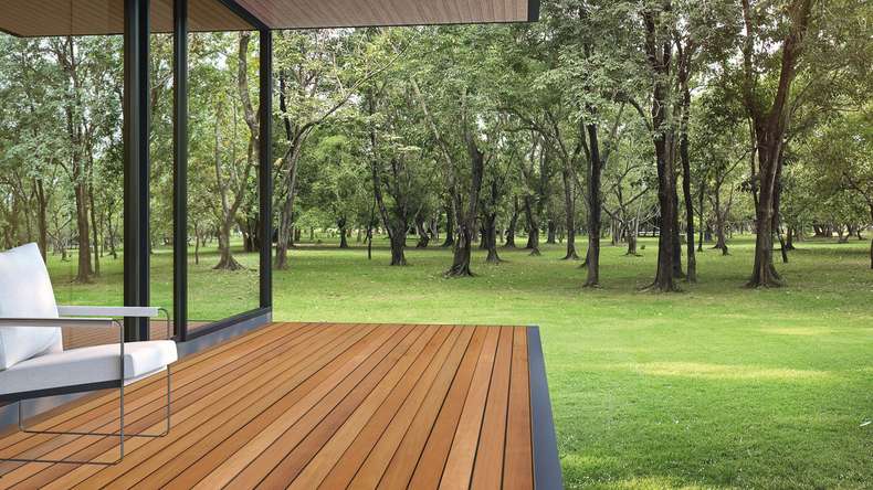 TerraWood terrasse bois - Garapa PRIME 21 x 145mm deux faces lisses