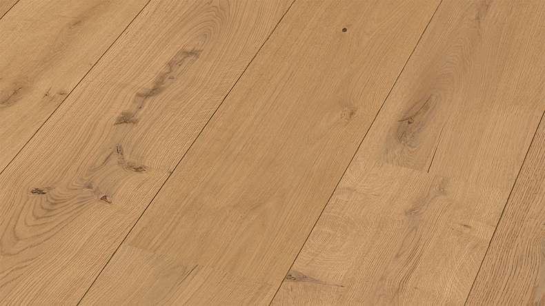 Sol en bois MEISTER Lindura HD 400 - 08921 Chêne authentique pur vernis ultra-mat 2200 x 205 x 11 mm (500214-2200205-08921)