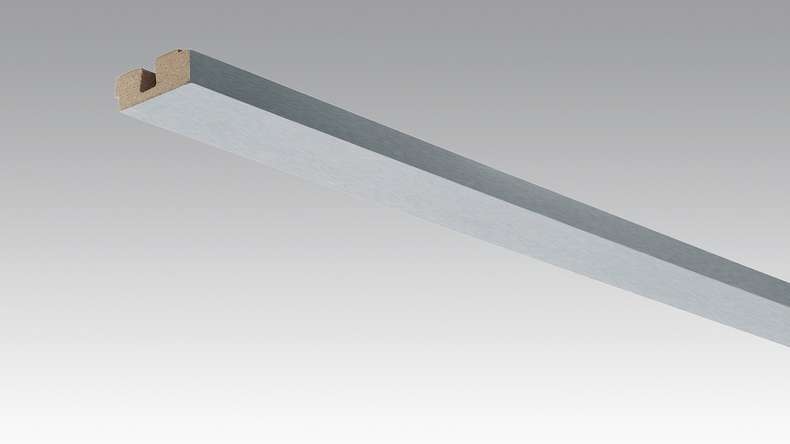 Battiscopa MEISTER battiscopa a soffitto in acciaio inox DF 063 - 2380 x 40 x 15 mm (200032-2380-00063)