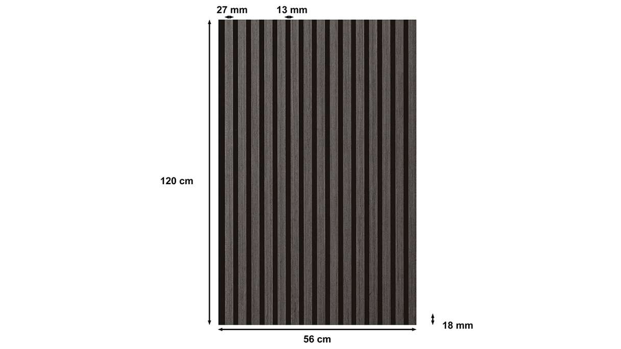 Skaben Akustikpaneele SilentWall - Eiche Natur Schwarz