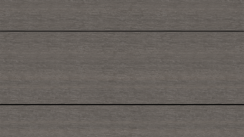 planeo UNIDeck - Listello per terrazza rivestito in WPC CoEx, grigio scuro, 3 m - strutturato/liscio spazzolato