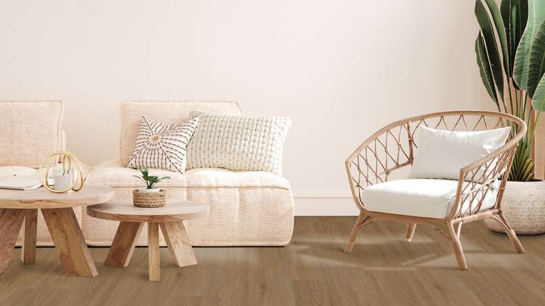 Gerflor Sol PVC clipsable - Virtuo 55 Rigid Acoustic EIR Blomma Brown | isolation phonique intégrée (39061461)