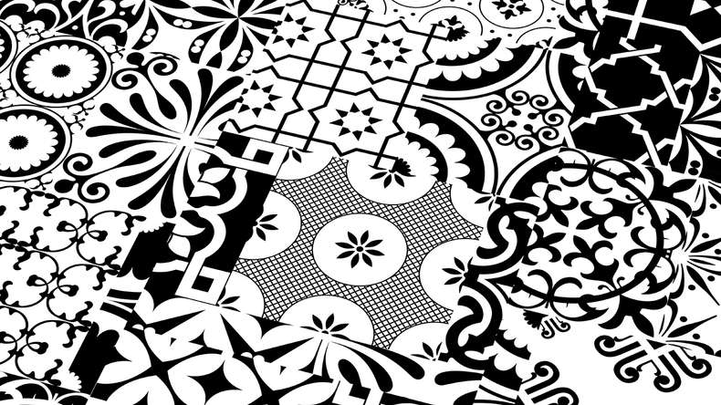 planeo laminato - QUADRAIC Supermatt bianco e nero QUADRAIC