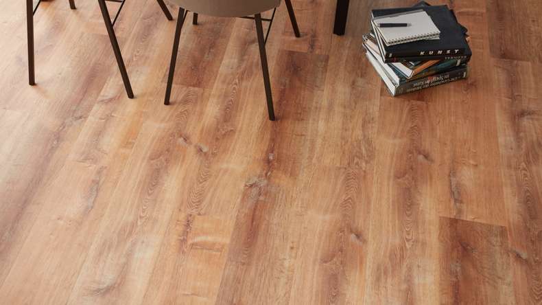 Skaben Sol PVC clipsable - ProfiKlick Chêne doré naturel | gaufrage synchrone (SP-6200192)