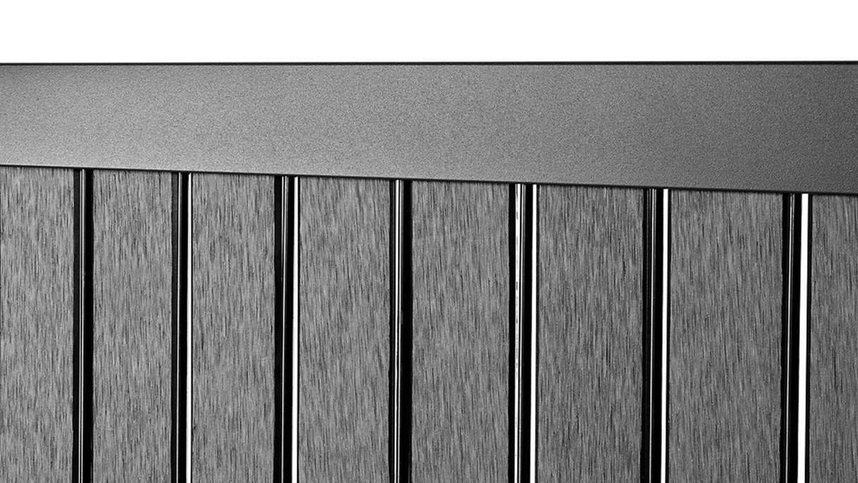 planeo Kit de bandes WPC - Anthracite L 250 x H 123-183cm