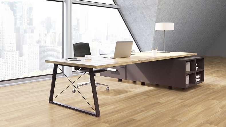 Gerflor Vinyle à clic Rigid - Création 55 Clic Acoustique Chêne Bostonien Miel | Isolation phonique intégrée (61240851)