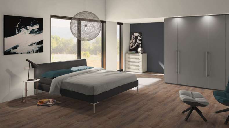 Skaben Sol PVC clipsable - ProfiKlick Chêne fumé naturel | gaufrage synchrone (SP-6200196)