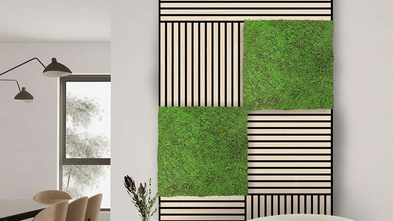 planeo Panneau acoustique - MixWall Timber Solid Althea Oak 52 x 52 cm | Placage bois véritable MDF (PLMW-10311C)