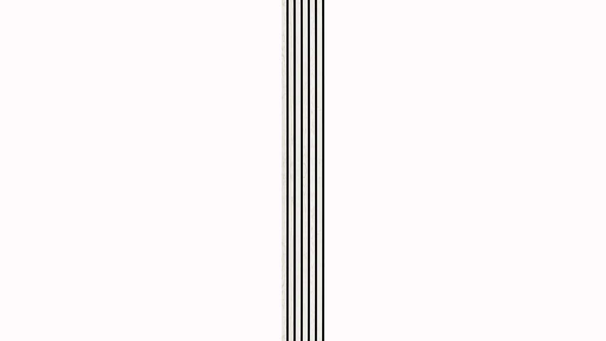 Skaben Akustikpaneele SilentWall Comfort - Eiche Weiß - 250 x 30 cm