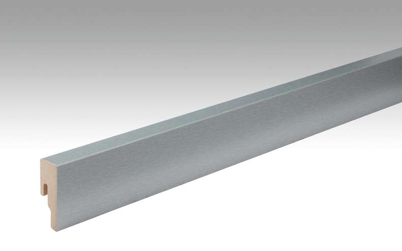 Plinthes MEISTER en acier inoxydable DF 063 - 2380 x 50 x 18 mm (200015-2380-00063)