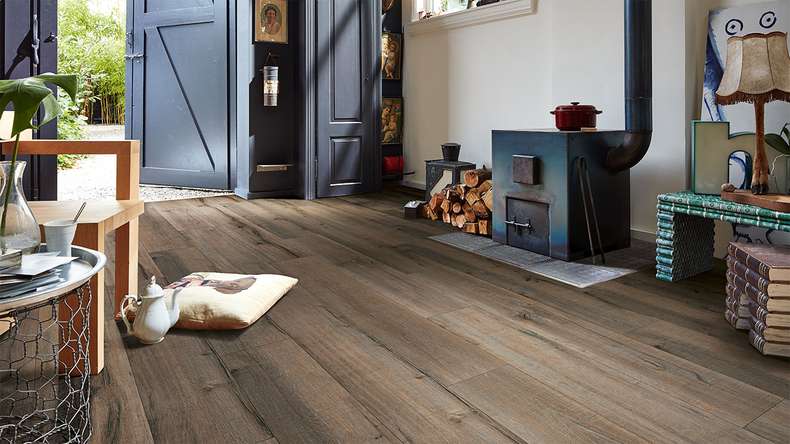 Sol design MEISTER MeisterDesign. next DD 500 S - 06986 Chêne vieux bois gris argile | Isolation phonique intégrée (400054-1287220-06986)