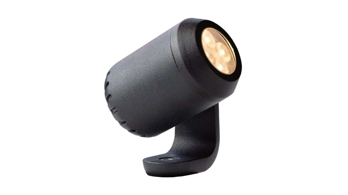 planeo Gartenbeleuchtung 12V - LED-Strahler Juno 4 Strahler Alu - 4W 372 Lumen