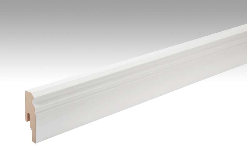 Plinthes MEISTER Blanc à peindre DF 2222 - 2380 x 60 x 18 mm (200000-2380-02222)