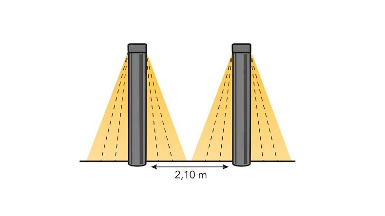 planeo Eclairage de jardin 12V - Lampadaire LED Oberon DL Lampadaire H 630 mm - 9W 750 lumens