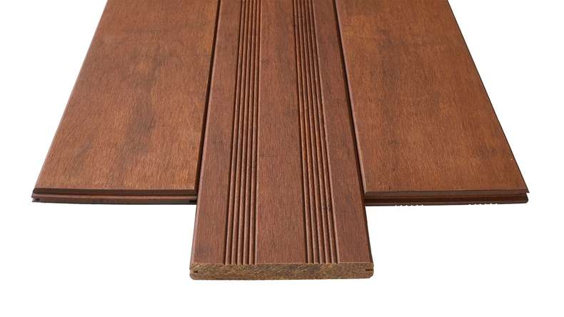 decking in legno planeo - Bamboo coffee 20 x 140 x 1870 mm liscio/francese