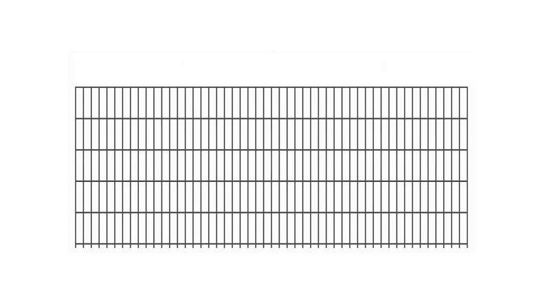 Doppelstabmattenzaun leicht 6/5/6 RAL 7016 Anthrazit - 1030 x 2510 mm