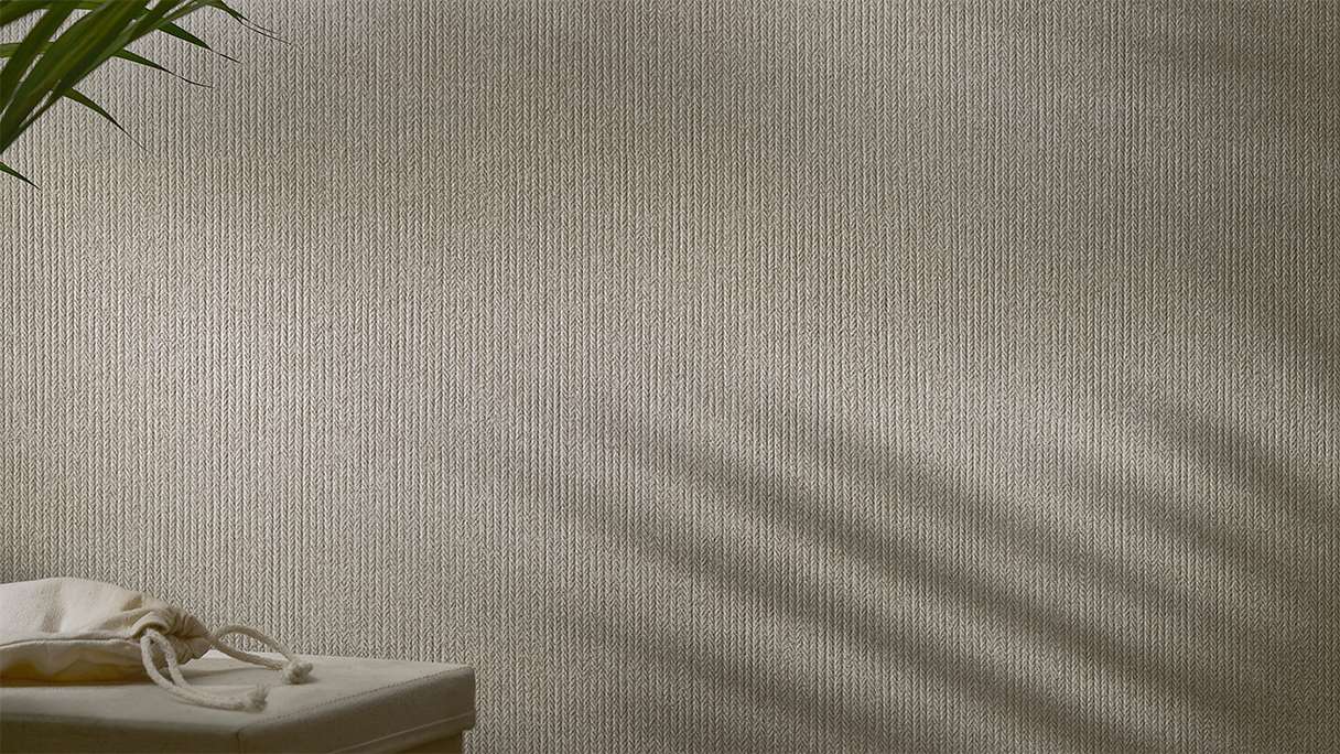 planeo Wandverkleidung SPC - CeraRock Tile Stripes Tweed Sand 120 x 60 cm