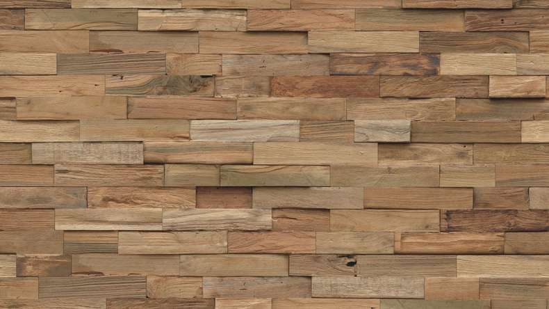 Skaben WoodWall - Legno di teak naturale