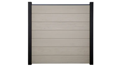 planeo Gardence Strong XL - BPC-Gartenzaun Standard Bi-Color Sand