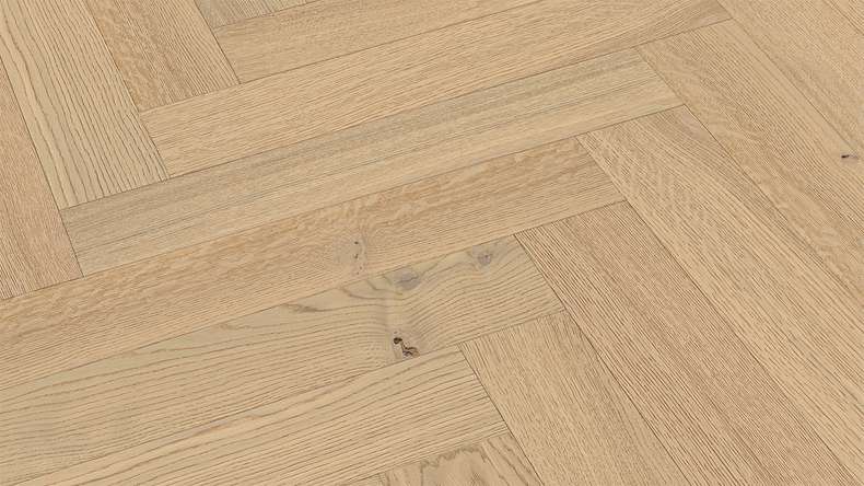 MEISTER Lindura pavimento in legno HS 500 - 20231 Rovere classico bianco crema laccato ultra opaco 700 x 140 x 11 mm (500010-0700140-20231)