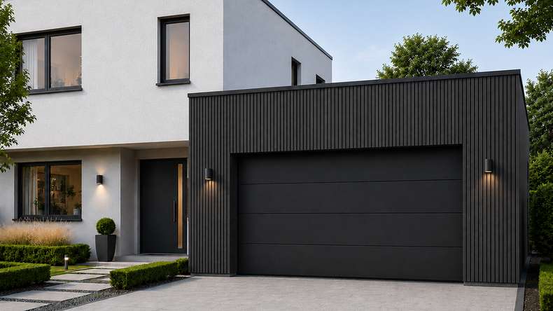planeo NOVA - WPC CoEx Rhombusleiste Fassadenverkleidung Black 2.90 m