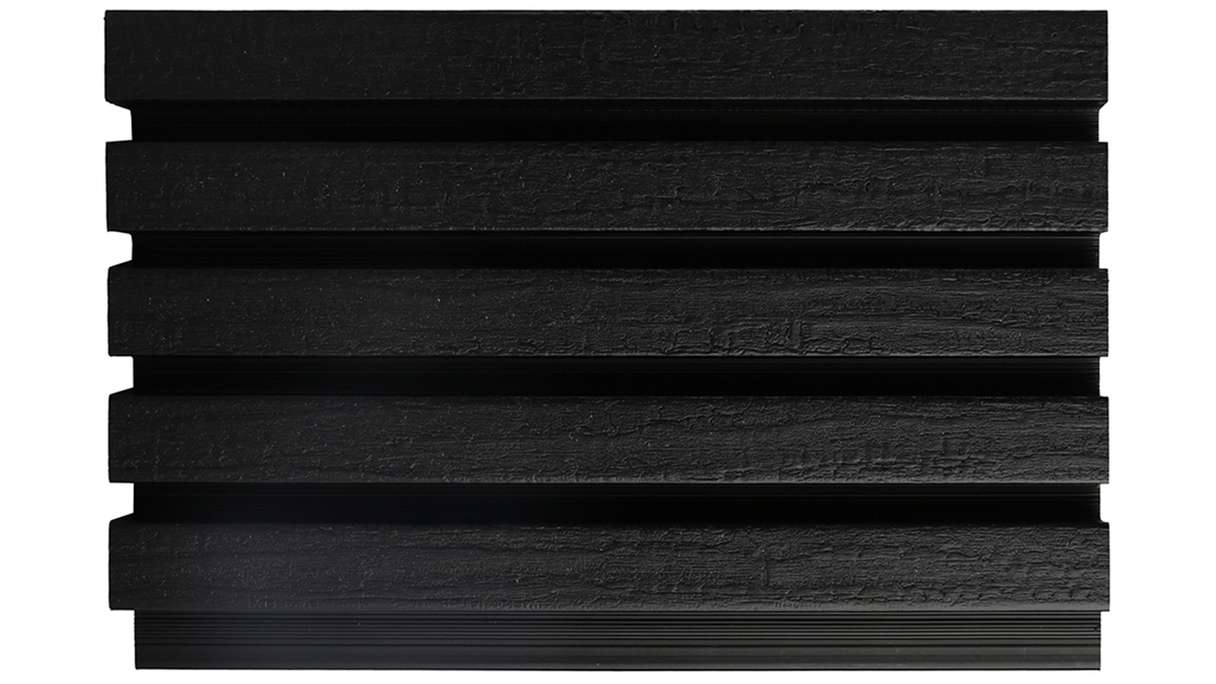 planeo LINEA Slim - Bardage de façade en WPC CoEx noir 2900 x 215 mm